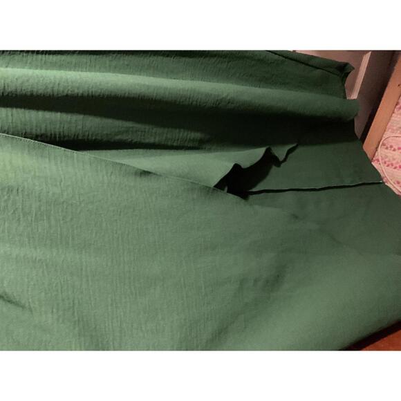 Fraiche by J Elegant Green Faux Wrap Maxi Dress with Long Sleeves Large - Picture 4 of 15